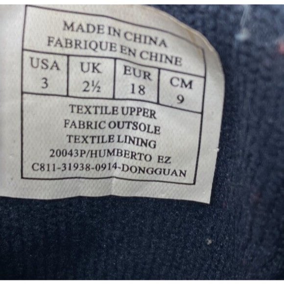 Baby Crib Shoes Polo Ralph Lauren Hook Loop Horse Logo Shoes  Navy Blue Red USA - Picture 9 of 9